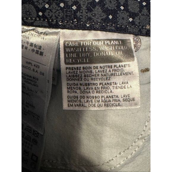 NWOT Women’s Levi’s  Dark Blue Straight Jeans Size 16 - Picture 7 of 9